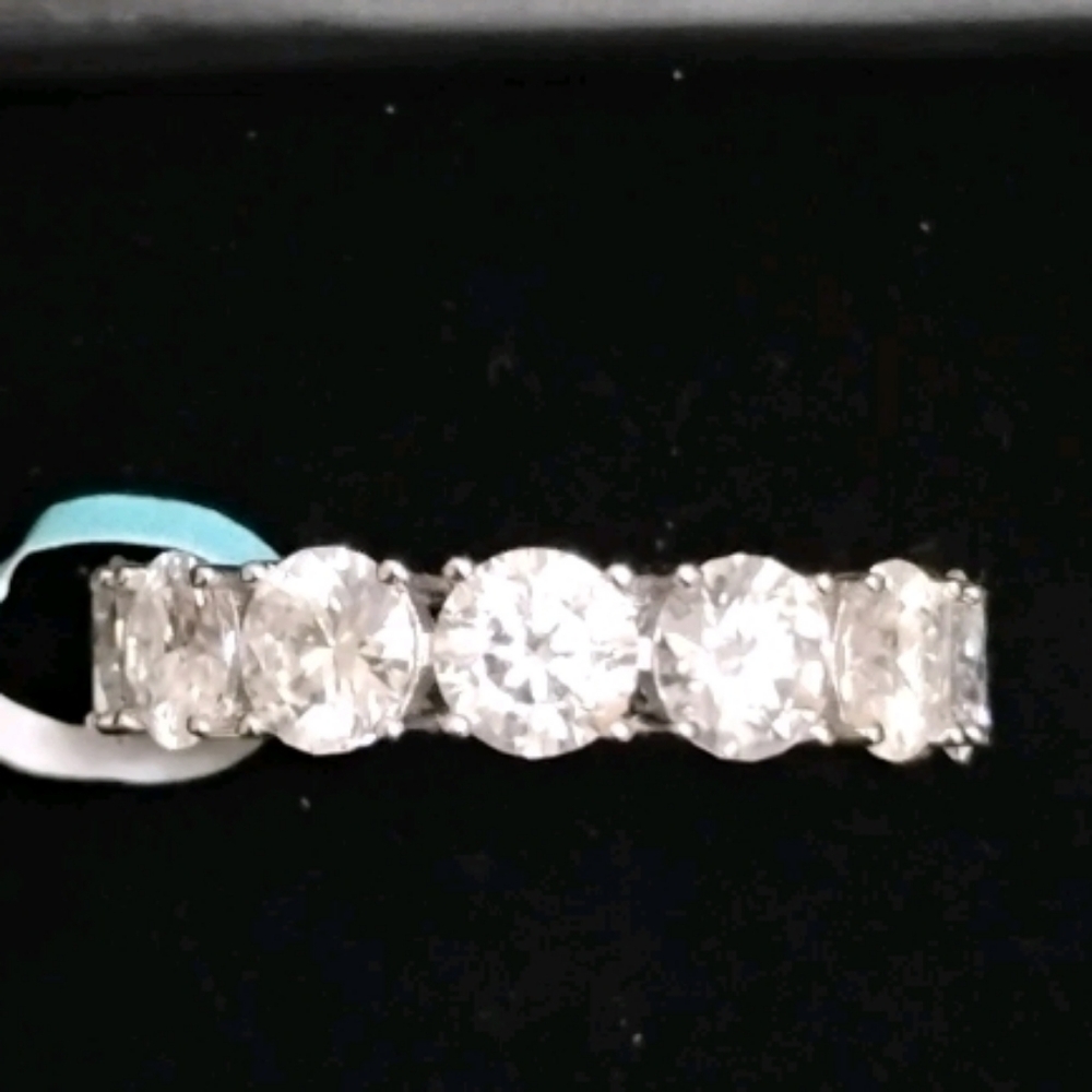6.3 CTW VVSD Moissanite Eternity Band, Unbranded